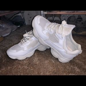 White chunky shoes